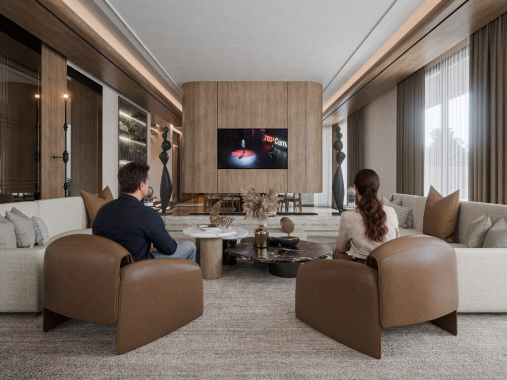 Arkilex 3D visualization – THE EBONY LOUNGE