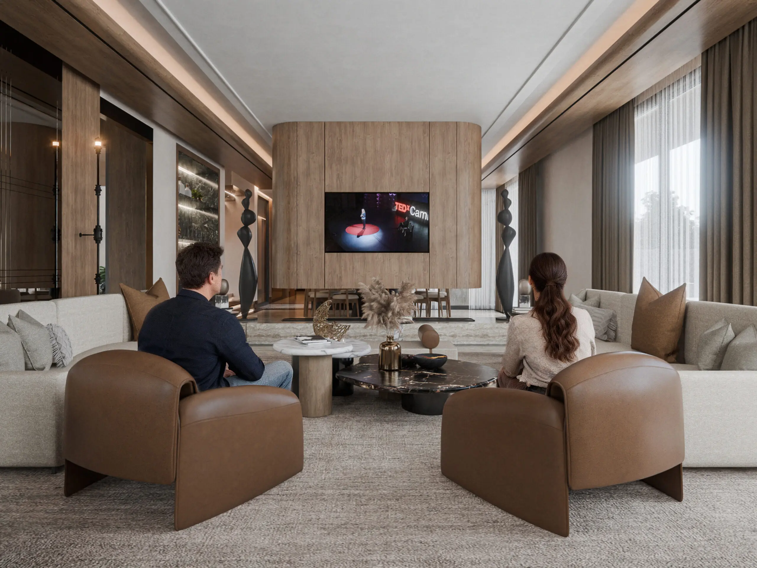 Arkilex 3D visualization – THE EBONY LOUNGE