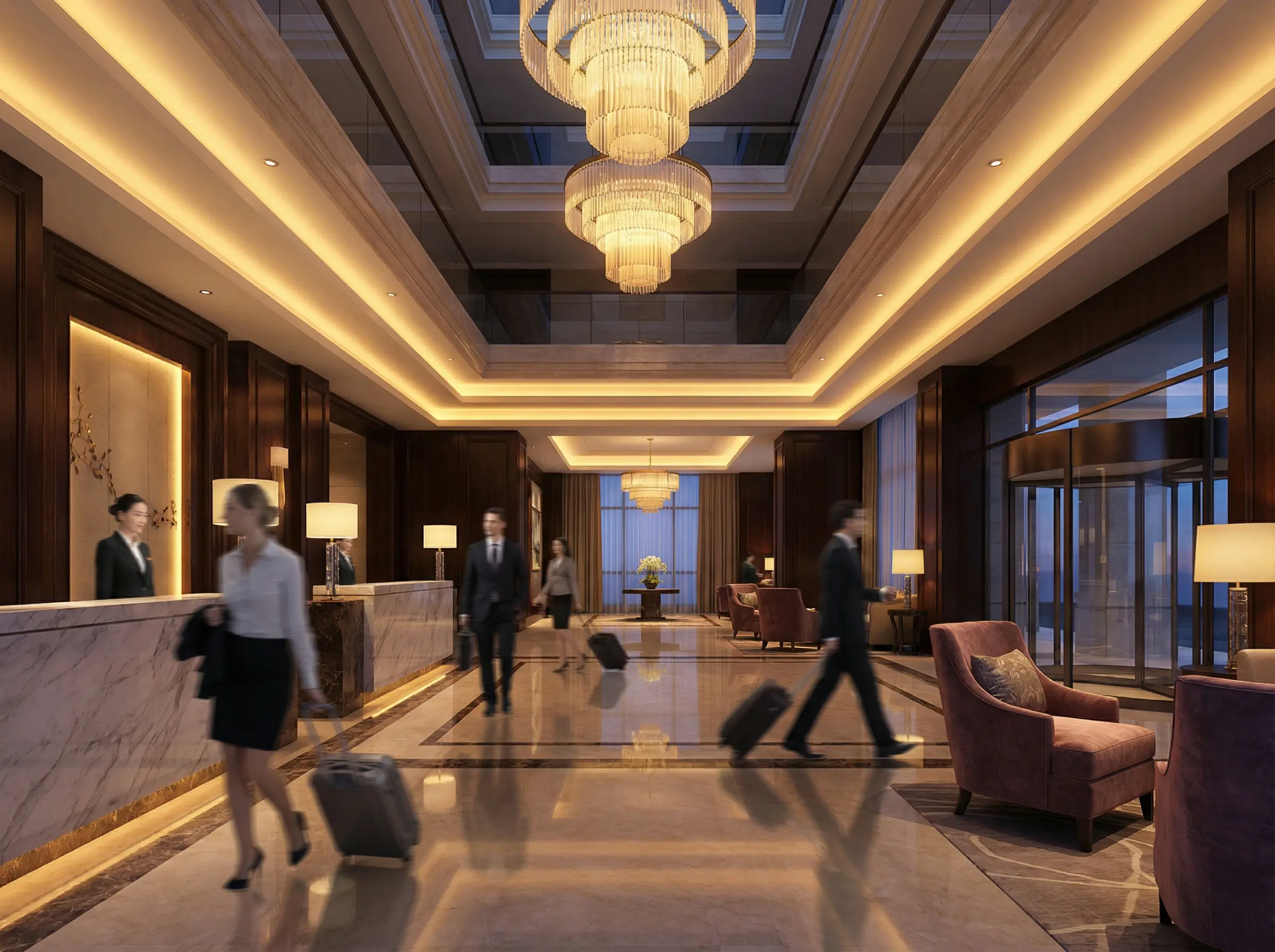 Arkilex 3D visualization – Lobby hotel 4k