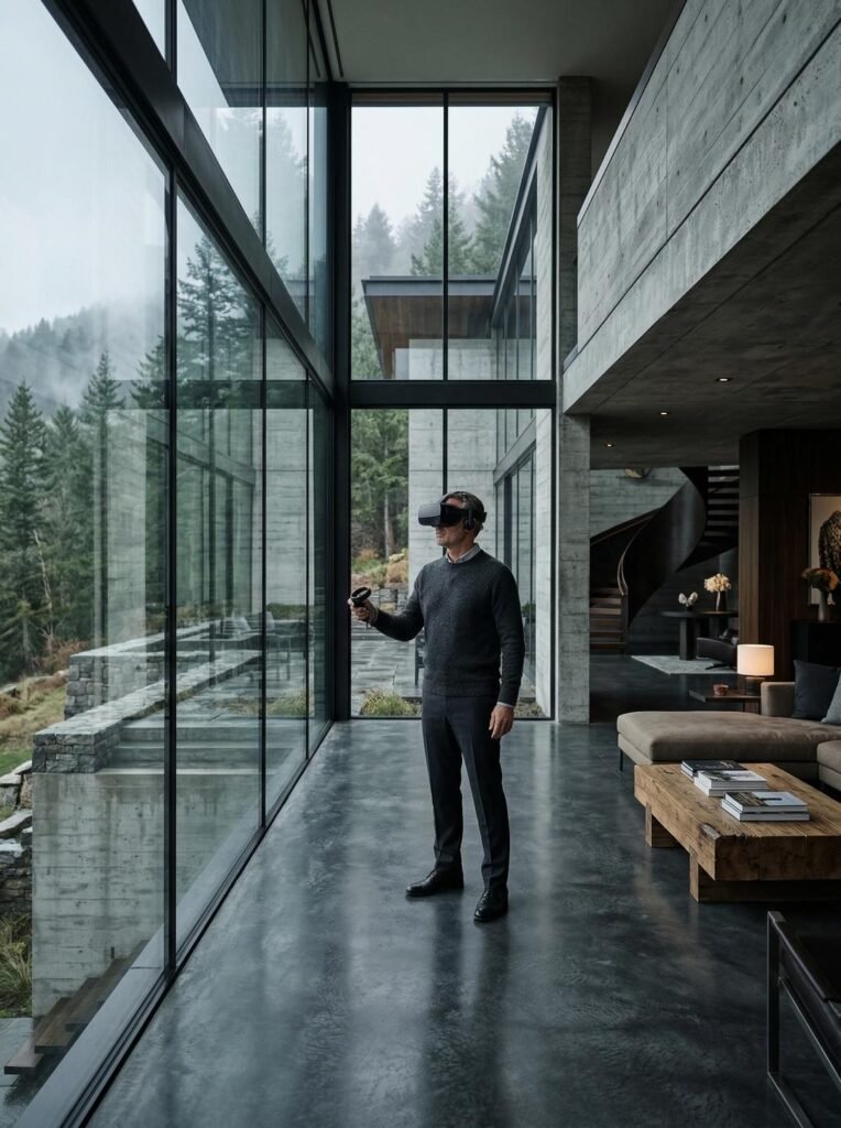 Virtual reality architecture walkthroughs