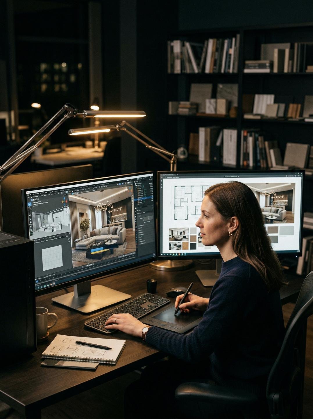 blender interior design professional