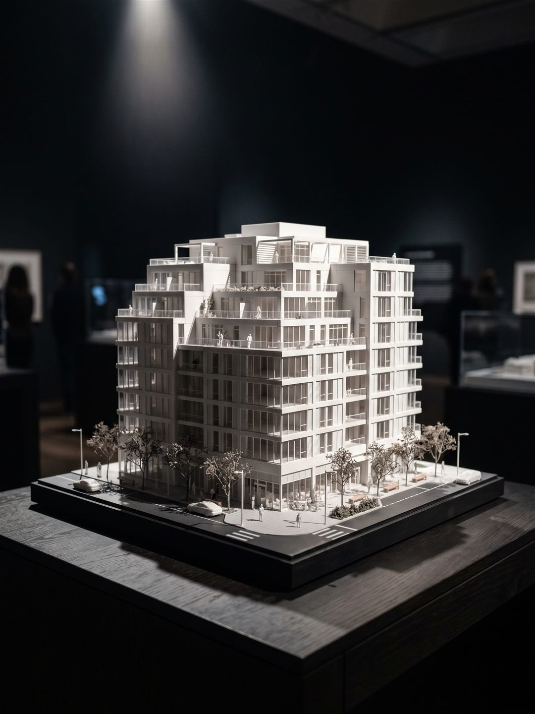Architectural scale model used in renders for planning permission
